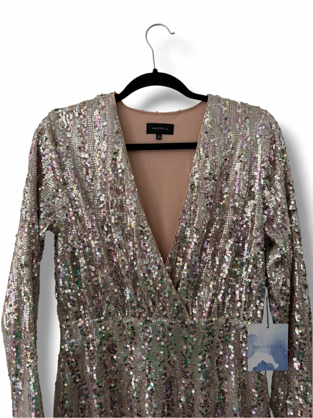 NWT Majorelle Revolve Claudina Sequin Mini Party Dress Bachelorette Bride Medium - Picture 4 of 12